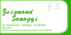 zsigmond somogyi business card